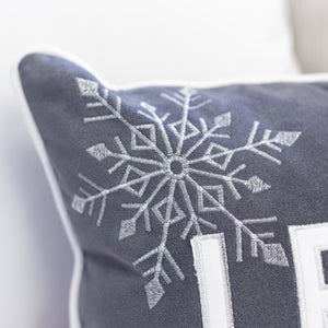 Nneka Let It Snow Lumbar Pillow