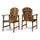 Outdoor Weather Resistant Acacia Wood Adirondack Dining Chairs (Set of 2) - Best Buy Furniture