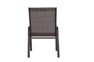 8 Piece Patio Chairs with Breathable Textilene Fabric - Brown