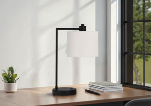 Lighting, Table Lamp, USB Port Included, Modern - Black / Cream - Best Buy Furniture