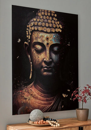 Caymoore - Wall Art - Black / Gold Finish - Best Buy Furniture