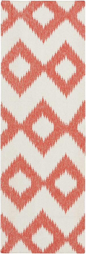 Oradell Red Ikat Wool Rug - Clearance