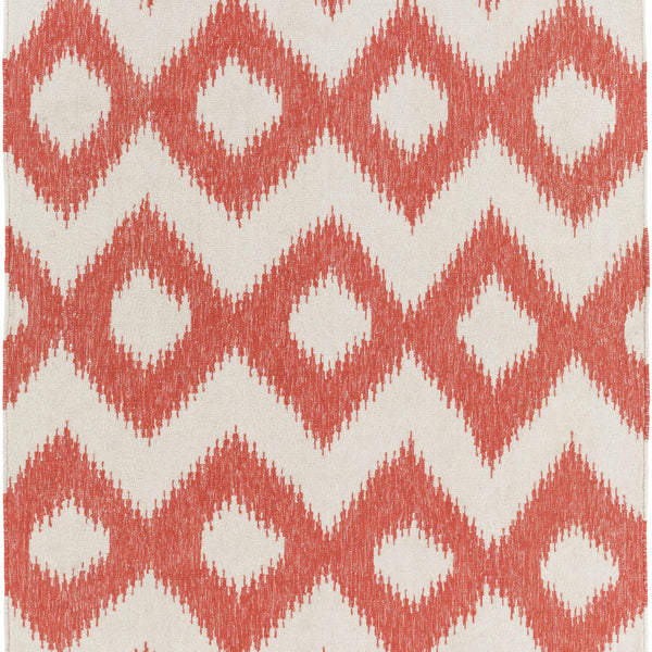 Oradell Red Ikat Wool Rug - Clearance
