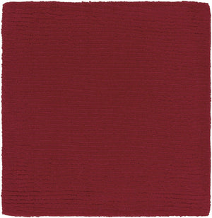 Brockton Solid Wool Crimson Red Area Rug - Clearance