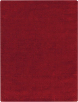 Brockton Solid Wool Crimson Red Area Rug - Clearance