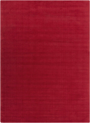 Brockton Solid Wool Crimson Red Area Rug - Clearance