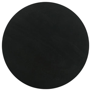 Stain Pedestal Accent Table Elegant Design With Round Top - Black
