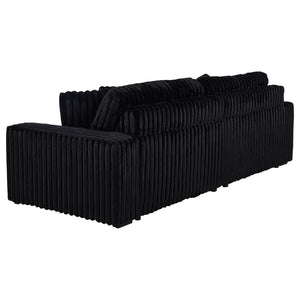 Clifford - Upholstered Dual Power Chaise Sofa - Black