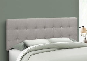 Queen Size, Bed Headboard Only, Upholstered, Durable Construction - Gray - Best Buy Furniture