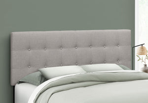 Queen Size, Bed Headboard Only, Upholstered, Durable Construction - Gray