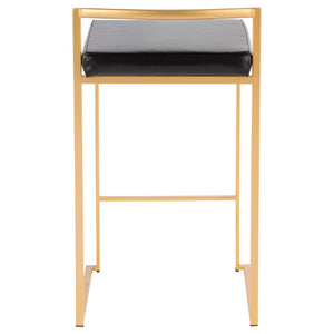 Fuji - Contemporary / Glam Design Counter Stool (Set of 2)