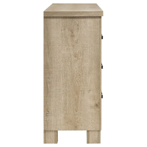 Sansome - 6 Drawer Bedroom Dresser With Pulls - Oak