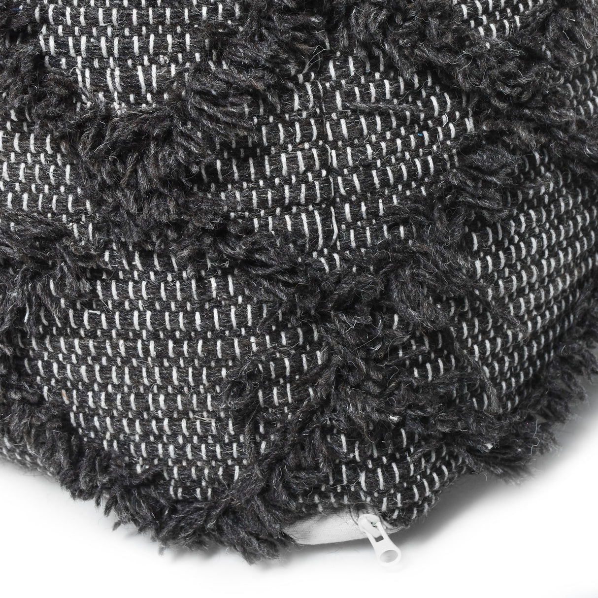 Jumanji - Handcrafted Wool And Cotton Pouf - Brown