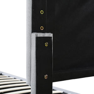 Upholstered Platform Bed With A Hydraulic Storage System