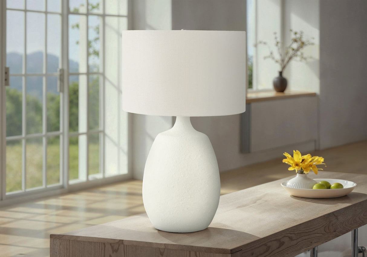 Lighting, Table Lamp, Resin, Contemporary - Cream - Best Buy Furniture