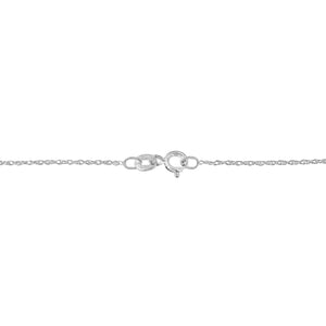 .925 Sterling Silver 4 Cttw Round-Cut Double Row Composite Diamond Heart 18" Pendant Necklace (K-L Color, I1-I2 Clarity)