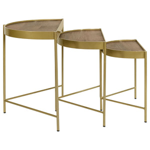 Darlene - 3 Piece Nesting Table Set - Brown