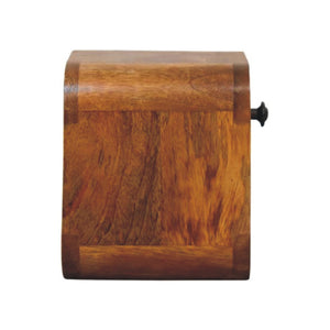 Solid Wood Curved Wall Mounted Bedside Table