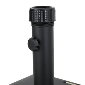 Wheelie - Stylish Square Umbrella Base With Stainless Steel Pole Handle