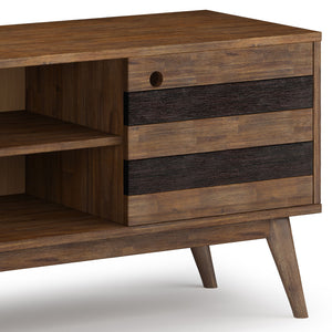 Clarkson - Low TV Stand - Rustic Natural Aged Brown