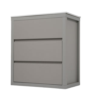 Double Sinks Bathroom Vanity Set With 2 Ceramic Basins