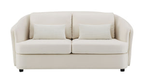 Mariko - Linen 3 Pieces Living Room Set - Beige