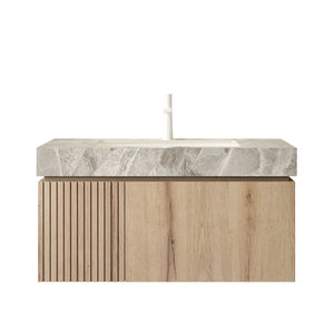 MURI 36" Bathroom Vanity with Sink, Floating Wall-Mounted Cabinet