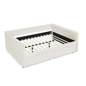 Upholstered Daybed & 2 Drawers