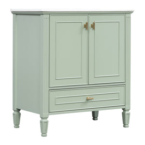 Freestanding Vanity With 1 Drawer & 2 Soft Close Doors With Door Mounted Storage