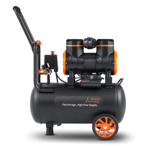 Air Compressor 6.3 Gallon 1450W 3.35 CFM@ 90PSI with Max. 116PSI Pressure