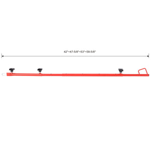 Hatch Jammer Holder Support Rod Replacement, Retractable Car Door Jammer Kit - Red
