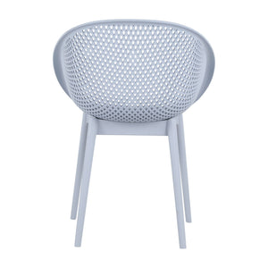 2 Piece Durable Single Chair With Hollow Out Design