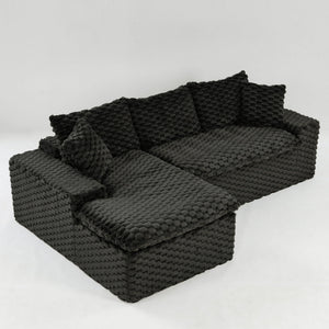 Modular Sofa, Convertible Twin Seat With Chaise Lounge
