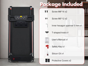 Portable Treadmill with 8% Incline and 265 lb Capacity