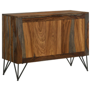 Komomo - 1 Adjustable Shelf Accent Cabinet - Gray