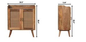 Larissa - T Bar Raised Cabinet - Brown