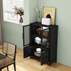 Storage Cabinet With 4 Iron Doors