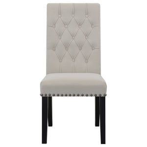 Tufted Rolled Backrest Side Chairs (Set of 2)