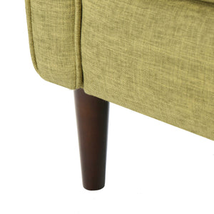 Mid-Century Modern Recliner With Button Tufted Waffle Stitch