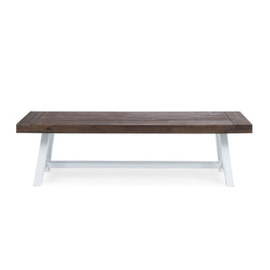Tranquilizer - Outdoor Acacia Wood Bench With Slat Panel Design - Best Buy Furniture