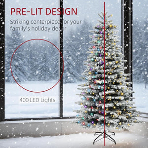 6.5ft Snow Flocked Artificial Christmas Tree