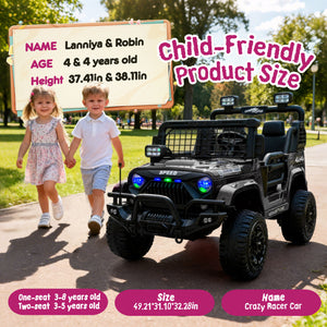 24V 100W Two-Seater Kids Ride On Car with Remote Control