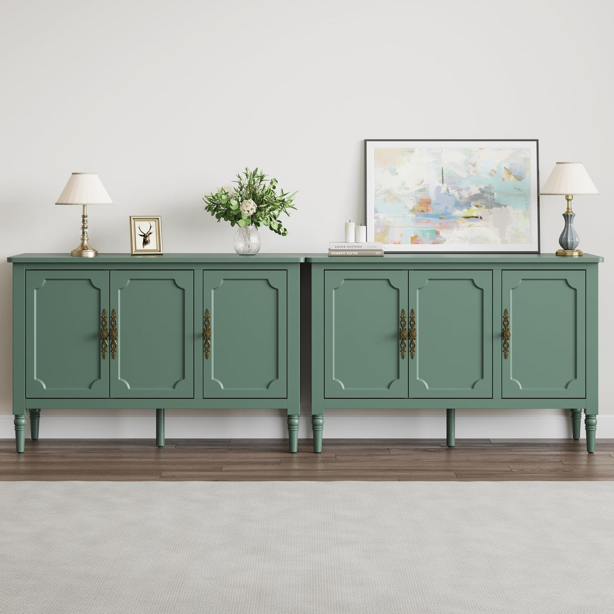 Mid-Century 3-Door Buffet Cabinet