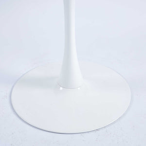 Table Mid-Century Dining Table For 4-6 People With Round Table Top, Pedestal Dining Table, End Table Leisure Coffee Table
