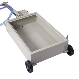 High Impact Polypropylene 20 Gallon Low Profile Oil Drain With Pump Steel - Gray