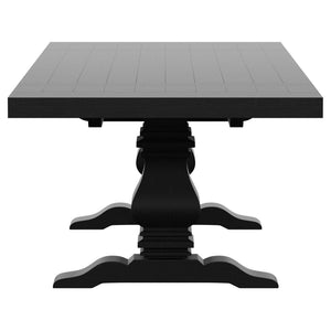 Extension Dining Table Set With Expandable Table With Upholstered Wingback Chairs