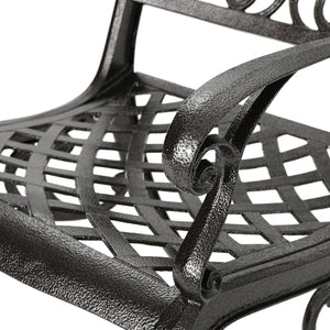 Ravenna 6-Person Metal Patio Dining Set with Rectangular Table