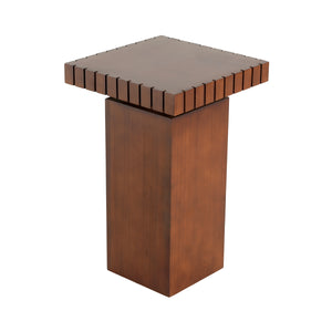 Walnut Wood Square End Table