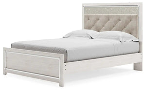 Altyra - Queen Panel Bed With Roll Slats - White - Best Buy Furniture