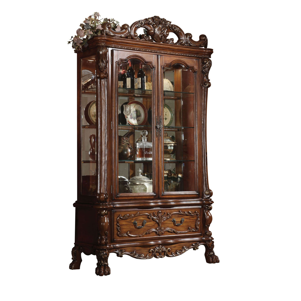Dresden - Curio - Cherry Oak - Best Buy Furniture